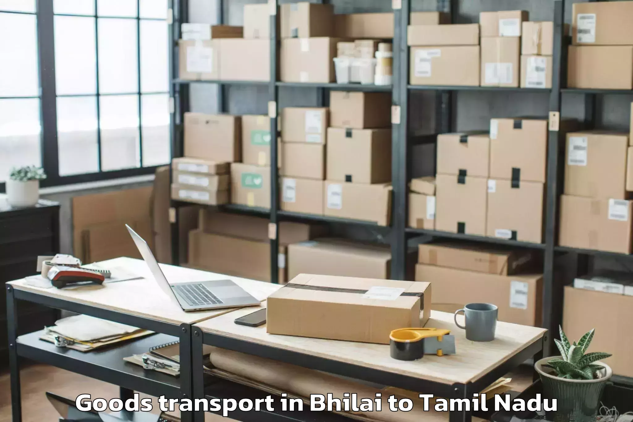 Trusted Bhilai to Pallavaram Goods Transport